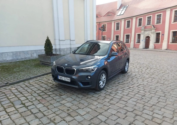 BMW X1 cena 77500 przebieg: 84000, rok produkcji 2017 z Wschowa małe 667